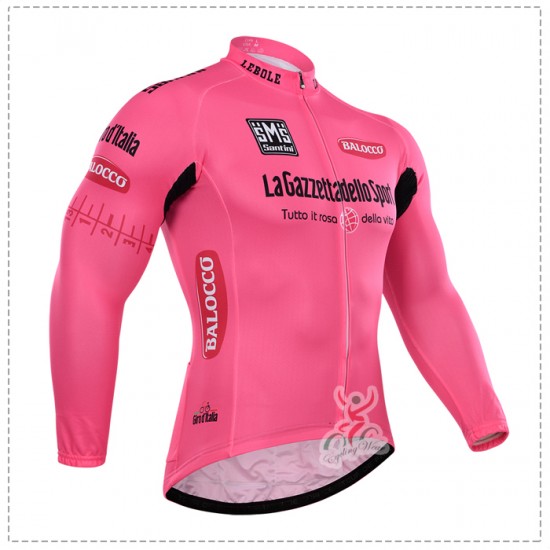 2015 Giro d-Italia Fietsshirt lange mouw Rose 2634
