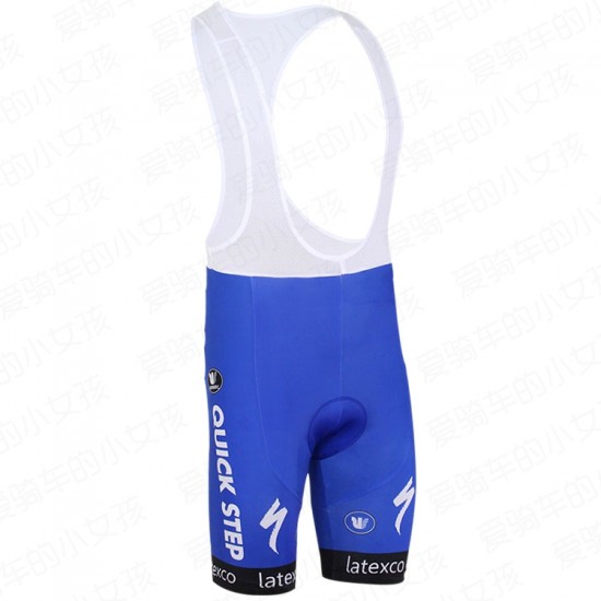 2016 QUICK STEP Pro Korte fietsbroeken Bib Blauw 20160065