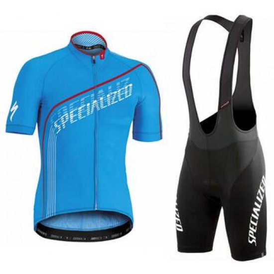 2016 Specialized SL Expert blauw Fietskleding Fietsshirt Korte+Korte fietsbroeken Bib 2016036019