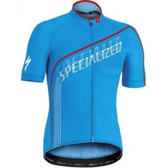 2016 Specialized SL Expert blauw Fietsshirt Korte Mouw 2016036023