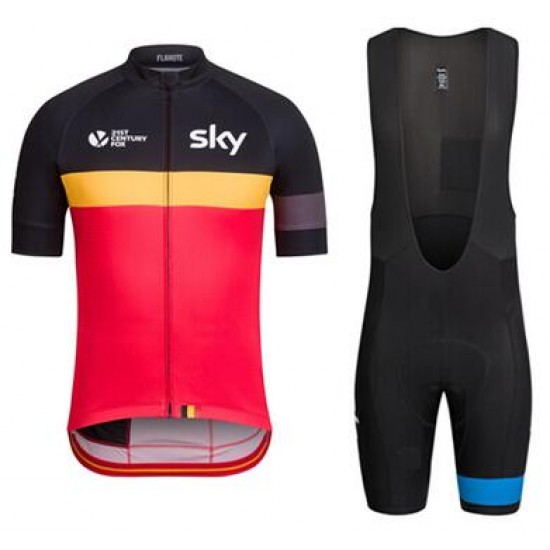 2016 SKY Belgium Fietskleding Fietsshirt Korte+Korte fietsbroeken Bib 2016036013