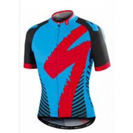 2016 Specialized Comp Racing Ss blauw Fietsshirt Korte Mouw 2016036034