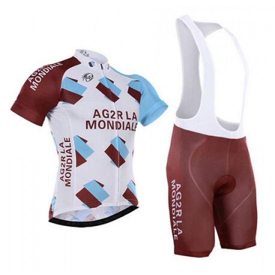 2016 Ag2r La Mondiale Fietskleding Fietsshirt Korte+Korte fietsbroeken Bib 2016036185