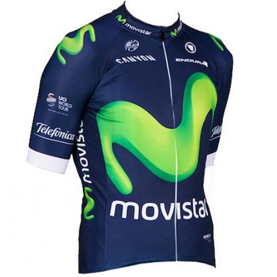 2016 Movistar Fietsshirt Korte Mouw 2016036210