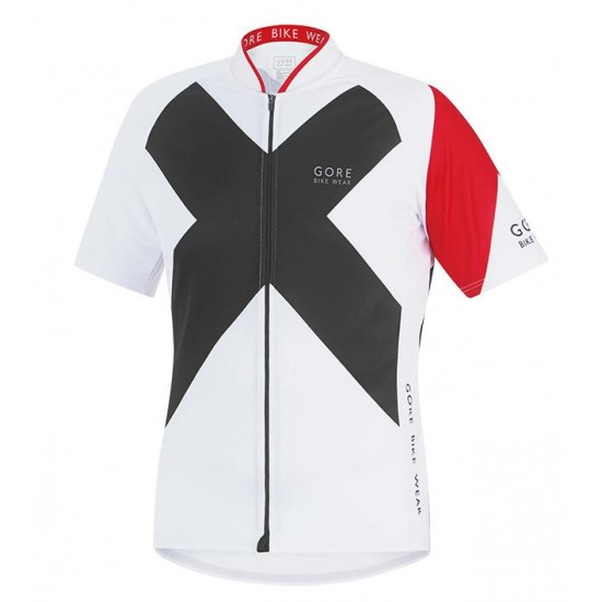 2016 GORE Element X-Road wit zwart Fietsshirt Korte Mouw 2016036548