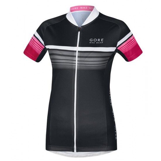 2016 GORE Fietsshirt Korte Mouw femme Element Speedy zwart rose fuchsia 2016036558