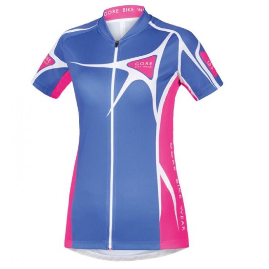 2016 GORE Fietsshirt Korte Mouw femme Element Adrenaline 20 blauw rose fuchsia 2016036556