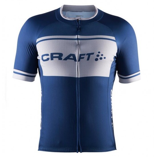 2016 CRAFT Classic Logo Fietsshirt Korte Mouw blauw grijs 2016036528