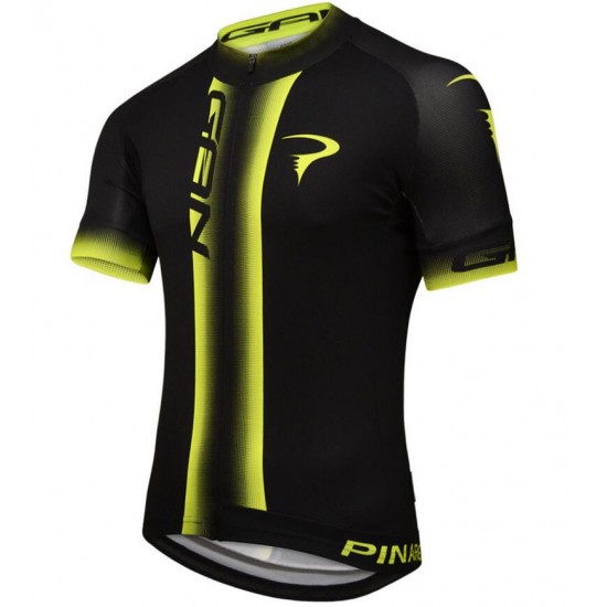 2016 Pinarello Gan Fietsshirt Korte Mouw zwart geel 2016036729