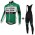 2015 Caja Rural Fietskleding Fietsshirt lange mouw+Lange fietsbroeken Bib 2016036698