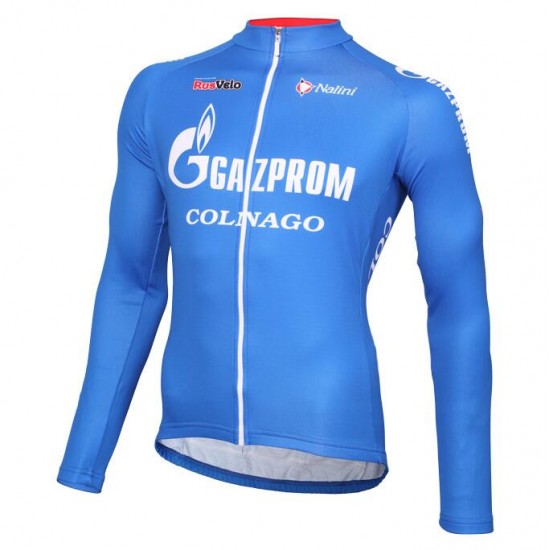 2016 Gazprom-Rusvelo Fietsshirt lange mouw 2016036751