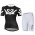 NALINI PRO Dames Enne Fietskleding Fietsshirt Korte+Korte fietsbroeken zwart wit 20160989