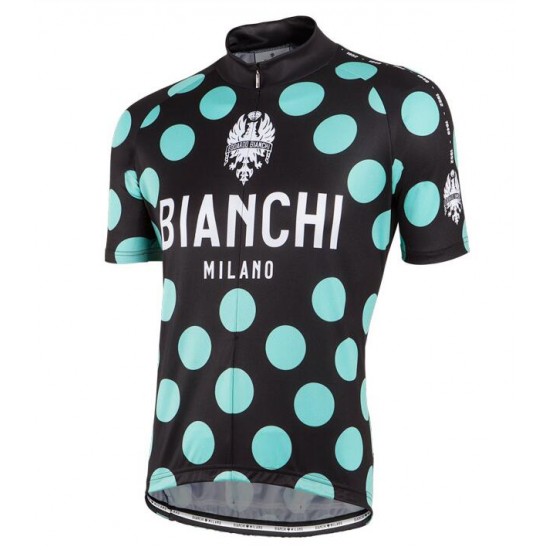 Bianchi Milano Pride Fietsshirt Korte Mouw zwart celeste 20160917