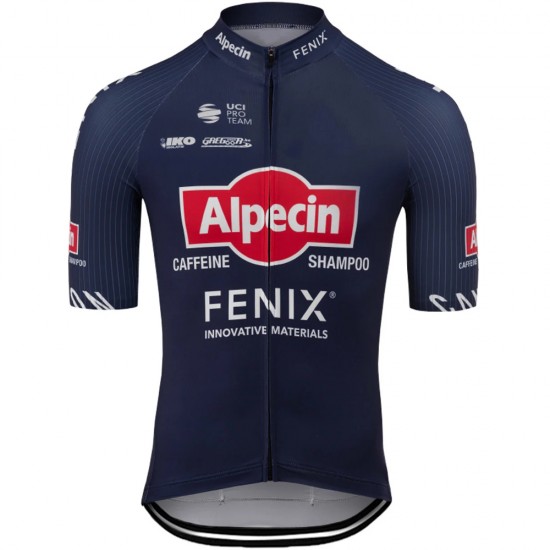 alpecin fenix 2020 Blauw Fietsshirt Korte Mouw 2021137