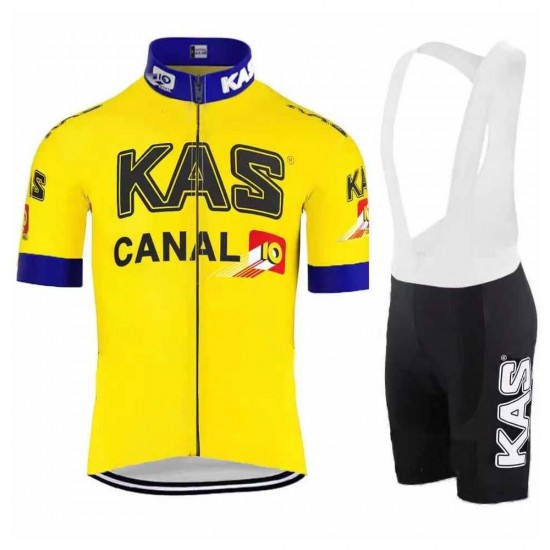 KAS Pro 2021 Team Fietskleding Fietsshirt Korte Mouw+Korte Fietsbroeken Bib 20210487