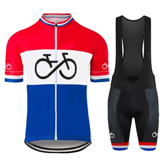 Netherland Pro 2021 Team Fietskleding Fietsshirt Korte Mouw+Korte Fietsbroeken Bib 20210434