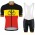 belgium Pro 2021 Team Wielerkleding Wielershirt Korte Mouw+Fietsbroeken Korte 20210422