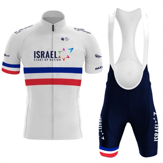 Israel Start Up france Pro Team 2021 Fietskleding Fietsshirt Korte Mouw+Korte Fietsbroeken Bib 20210580