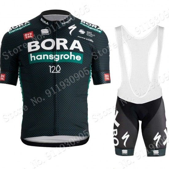 Bora Hansgrohe Tour De France Pro Team 2021 Fietskleding Fietsshirt Korte Mouw+Korte Fietsbroeken Bib 70633