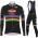 2021 Alpecin Fenix World Champion zwart Fietskleding Fietsshirt Lange Mouw+Lange Fietsbroek Bib 88