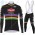 Winter 2021 Alpecin Fenix World Champion zwart Fietskleding Fietsshirt Lange Mouw+Lange Fietsbroek Bib 98