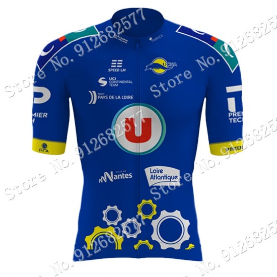 Team UC Nantes Atlantique 2022 Wielerkleding Fietsshirt Korte Mouw 2022030685