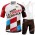 Team ag2r 2022 Fietskleding Fietsshirt Korte Mouw+Korte Fietsbroeken Bib 202201110