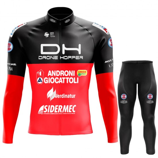 Drone Hopper-Androni Giocattoli 2022 Pro Team Fietskleding Fietsshirt Lange Mouw+Lange Fietsbroek Bib 202212206