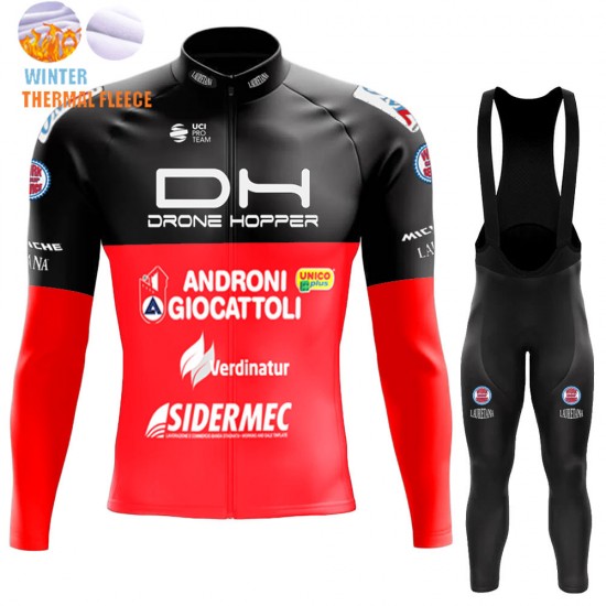 Winter Drone Hopper-Androni Giocattoli 2022 Pro Team Fietskleding Fietsshirt Lange Mouw+Lange Fietsbroek Bib 202212212