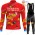 Winter Bahrain Victorious 2022 Pro Team Fietskleding Fietsshirt Lange Mouw+Lange Fietsbroek Bib 202201103