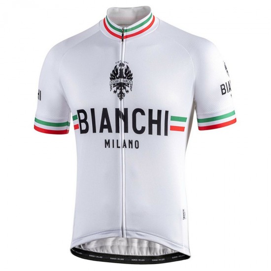 2022 Bianchi Milano Isalle White Wielerkleding Fietsshirt Korte Mouw 08dBL