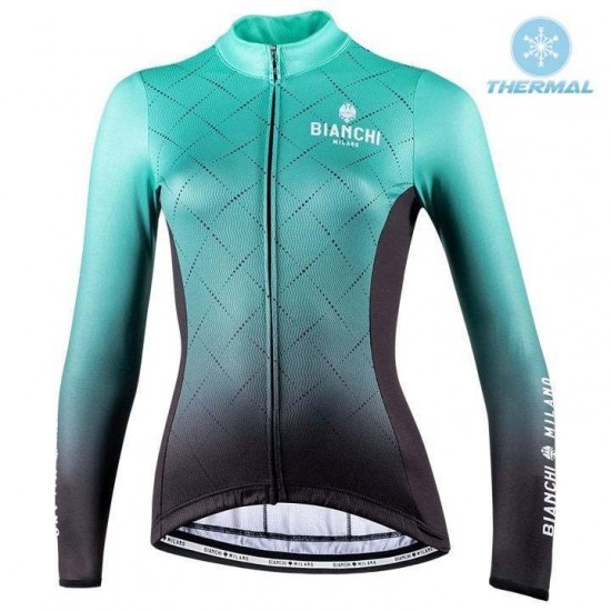 2022 Bianchi Milano Sernio Women Thermal Fietsshirt Lange Mouw orWbW