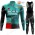 Winter Bora Hansgrohe 2022 Pro Team Fietskleding Fietsshirt Lange Mouw+Lange Fietsbroek Bib 202201080