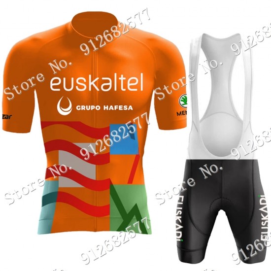 Team euskadi euskaltel Fietskleding Fietsshirt Korte Mouw+Korte Fietsbroeken Bib 2022122527