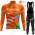 Winter euskadi euskaltel 2022 Pro Team Fietskleding Fietsshirt Lange Mouw+Lange Fietsbroek Bib 2022122541