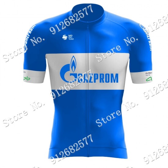 Team gazprom rusvelo 2022 Wielerkleding Fietsshirt Korte Mouw 2022122588