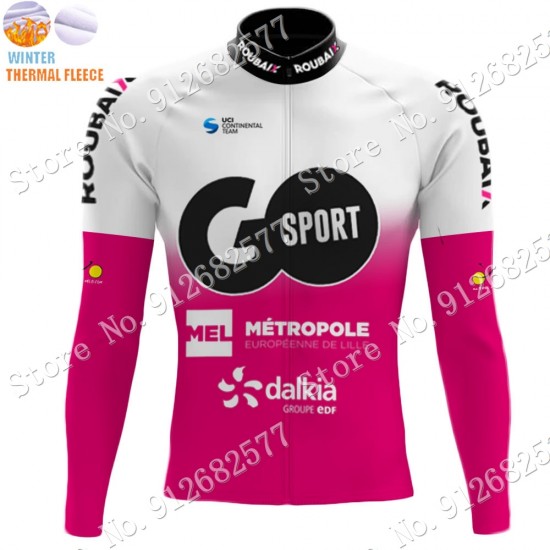 Winter go sport roubaix 2022 Pro Team Fietsshirt Lange Mouw 2022030615