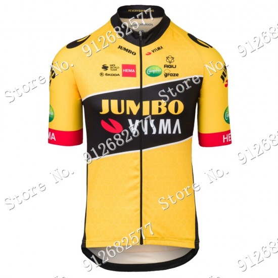 Team jumbo visma 2022 Wielerkleding Fietsshirt Korte Mouw 2022122567