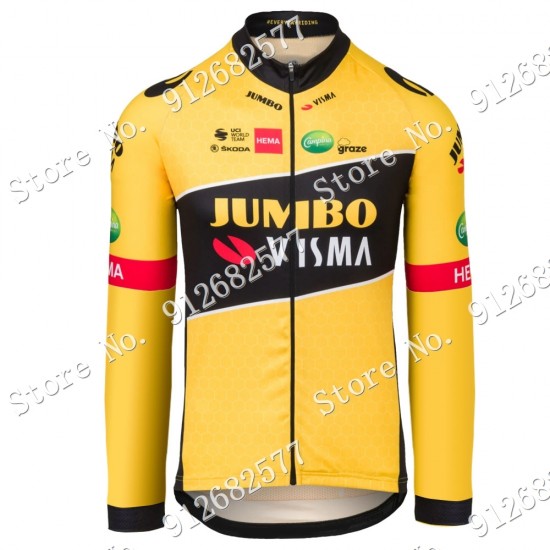 jumbo visma 2022 Pro Team Fietsshirt Lange Mouw 2022122574