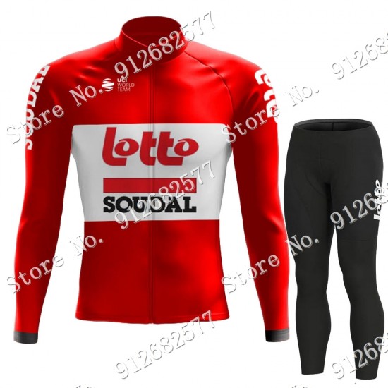 Lotto Soudal 2022 Pro Team Fietskleding Fietsshirt Lange Mouw+Lange Fietsbroek 2022122558