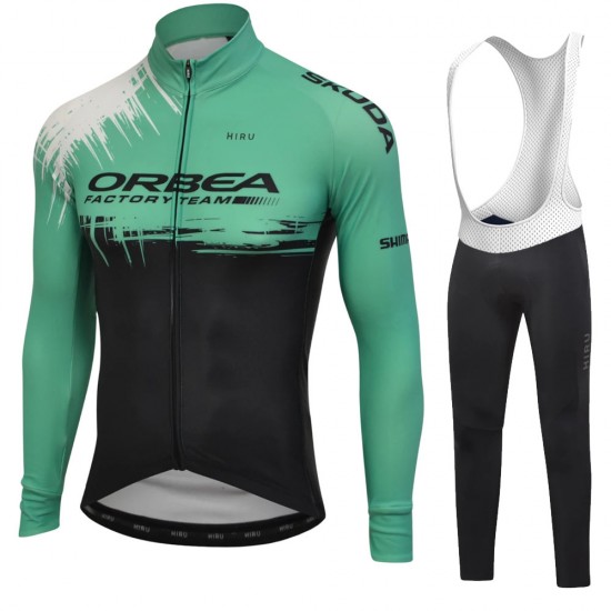 Orbea 2022 Pro Team Fietskleding Fietsshirt Lange Mouw+Lange Fietsbroek Bib 202260