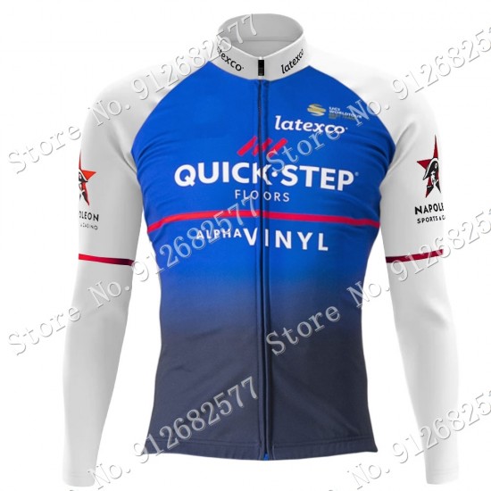 Quick Step Alpha Vinyl 2022 Pro Team Fietsshirt Lange Mouw 202201048