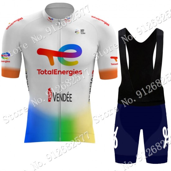 Team Total New Energies 2022 Fietskleding Fietsshirt Korte Mouw+Korte Fietsbroeken Bib 202202139