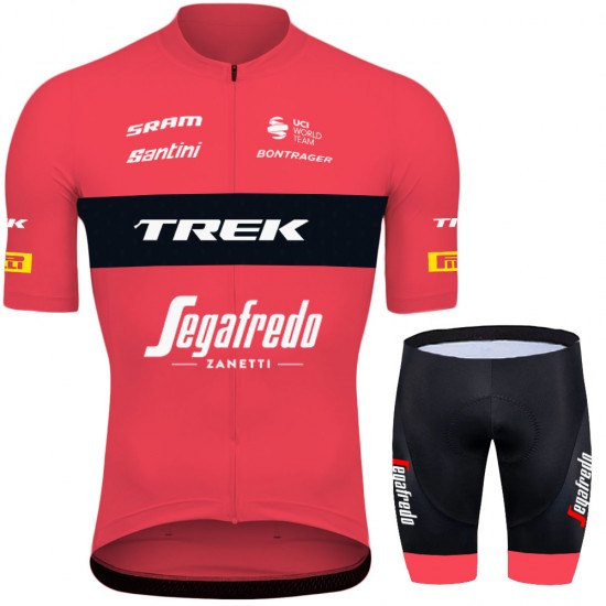 Trek Segafredo Tour De France 2022 Team Fietskleding Fietsshirt Korte Mouw+Korte Fietsbroeken 202205