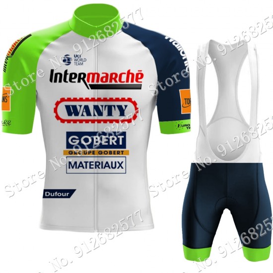 Team Wanty Gobert 2022 Fietskleding Fietsshirt Korte Mouw+Korte Fietsbroeken Bib 202202160