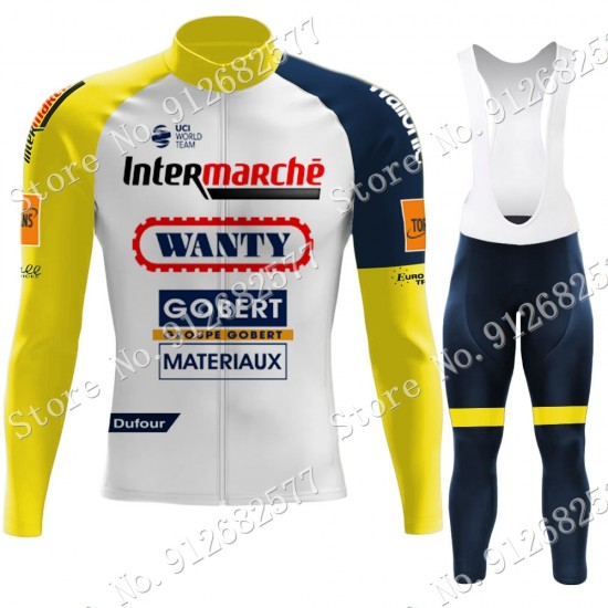 Winter Wanty Gobert 2022 Pro Team Fietskleding Fietsshirt Lange Mouw+Lange Fietsbroek 202202174