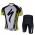 2013 Specialized Fietsshirt Korte mouw+Korte fietsbroeken met zeem Kits wit zwart geel 757