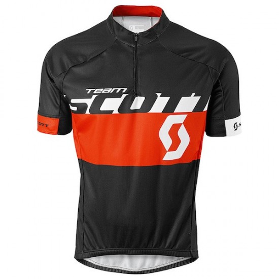 2015 Proteam Scott wit-zwart-rood Fietsshirt Korte Mouwen 2259