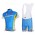 Astana Pro Team Fietsshirt Korte mouw Korte fietsbroeken Bib met zeem Kits blauw 8