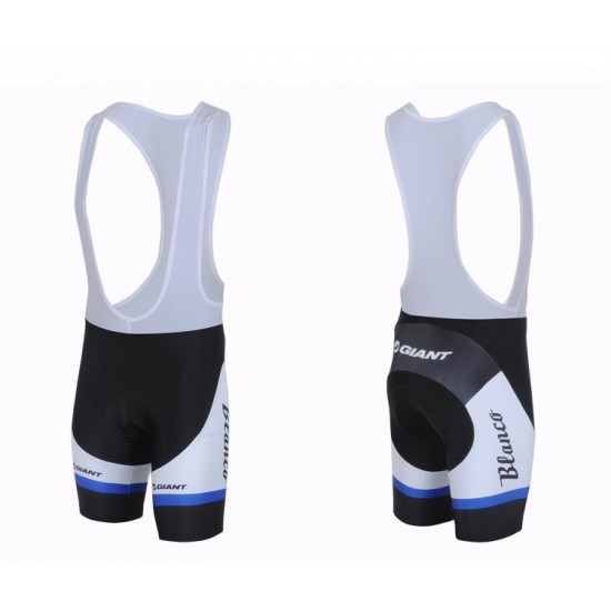 2013 Blanco Giant Fietspakken Fietsshirt Korte+Korte koersbroeken Bib blauw wit zwart 601